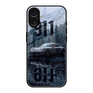 Ghost in the Fog Glass Case for iPhone 16 Plus