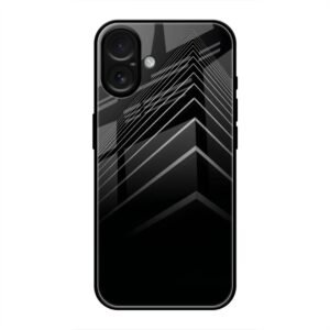 Square Illusion Glass Case for iPhone 16 Plus