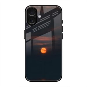 Sunset Glass Case for iPhone 16 Plus