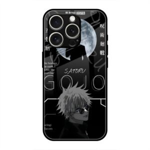 Satoru Gojo - The Honored One Glass Case for iPhone 16 Pro