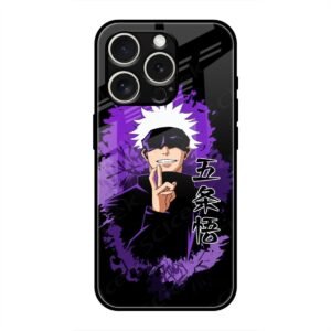 Gojo Satoru - The Honored One Glass Case for iPhone 16 Pro
