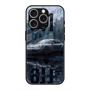 Ghost in the Fog Glass Case for iPhone 16 Pro