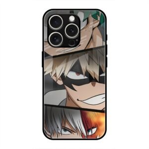 Determined Heroes Glass Case for iPhone 16 Pro