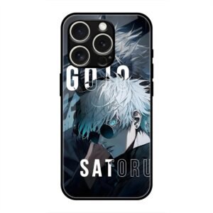 Gojo Satoru Anime Art Glass Case for iPhone 16 Pro