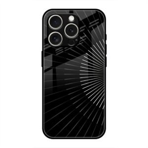 Lines Illusion Glass Case for iPhone 16 Pro