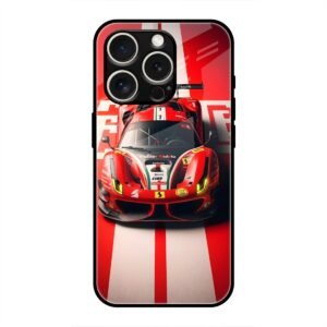 Ferrari Racing Glory Glass Case for iPhone 16 Pro