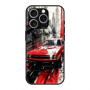 Midnight Cruiser Glass Case for iPhone 16 Pro Max