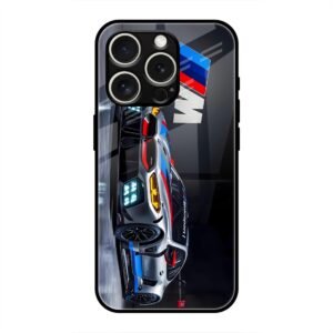 BMW Motorsport Glass Case for iPhone 16 Pro Max