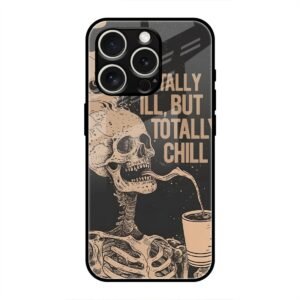 Skeleton Chill Glass Case for iPhone 16 Pro Max