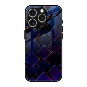 3D Square Glass Case for iPhone 16 Pro Max