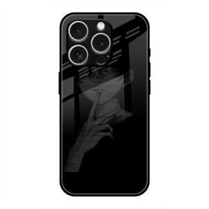 A boy Thinking Glass Case for iPhone 16 Pro Max
