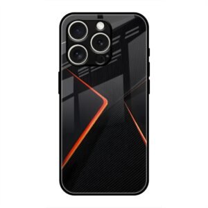 Abstract Line Glass Case for iPhone 16 Pro Max