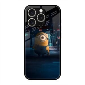 Minions Glass Case for iPhone 16 Pro Max