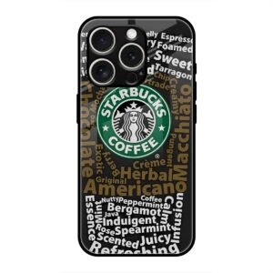 Starbucks Coffee Name Glass Case for iPhone 16 Pro Max