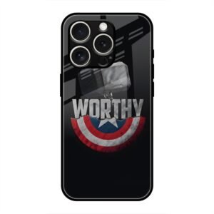 Thor and Caption America Glass Case for iPhone 16 Pro Max