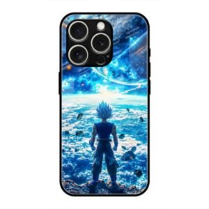 Cosmic Warrior's Resolve Glass Case for iPhone 16 Pro Max