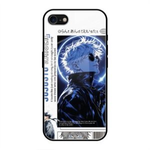 Jujutsu Kaisen Character Poster Glass Case for iPhone SE