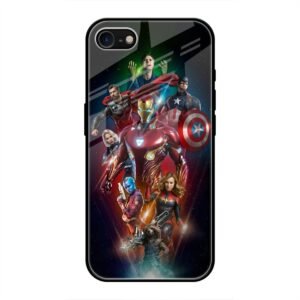 All avengers Glass Case for iPhone SE