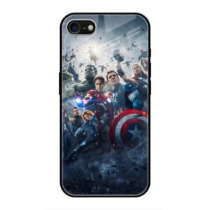 Avengers Glass Case for iPhone SE