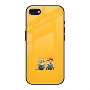 Minions Love Glass Case for iPhone SE