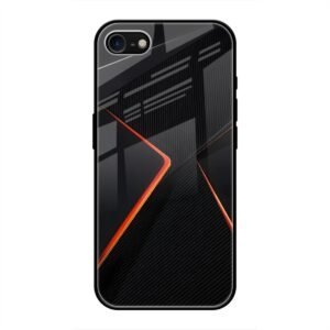 Abstract Line Glass Case for iPhone SE 2022