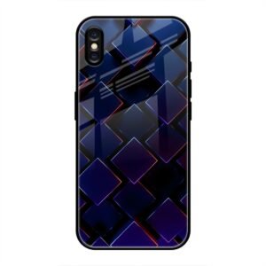 3D Square Glass Case for iPhone X