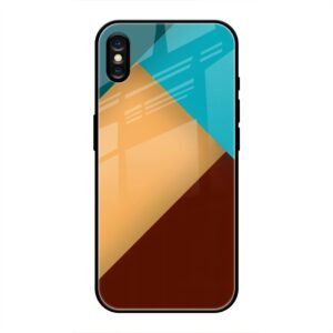 Abstract Color Glass Case for iPhone X