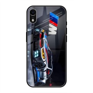 BMW Motorsport Glass Case for iPhone XR
