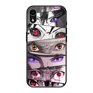 Eyes of the Uchiha Clan Glass Case for iPhone XR