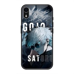 Gojo Satoru Anime Art Glass Case for iPhone XR