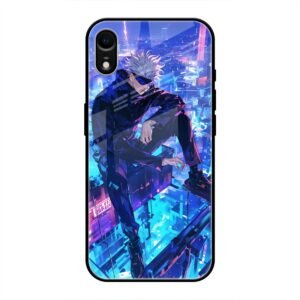 Cyberpunk Vigilante Glass Case for iPhone XR