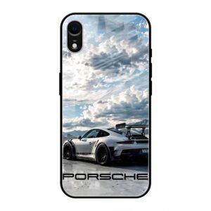 Porsche Under the Clouds Glass Case for iPhone XR
