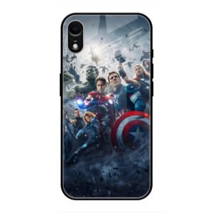 Avengers Glass Case for iPhone XR