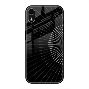 Lines Illusion Glass Case for iPhone XR