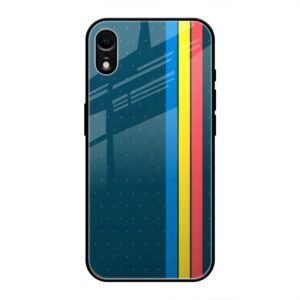 Lines Mobile Glass Case for iPhone XR