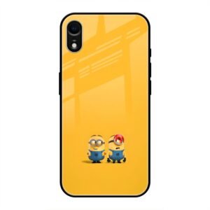 Minions Love Glass Case for iPhone XR