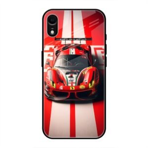 Ferrari Racing Glory Glass Case for iPhone XR