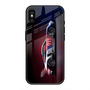 Porsche 911 Racing Legend Glass Case for iPhone XS Max