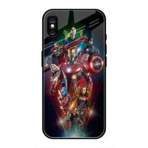 All avengers Glass Case for iPhone XS Max