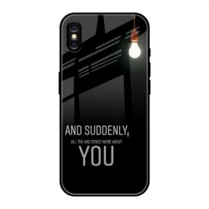 Quotes Glass Case for iPhone XS Max