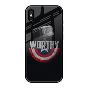 Thor and Caption America Glass Case for iPhone XS Max