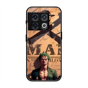 Pirate Hunter Zoro Wanted Poster Glass Case for OnePlus 10 Pro