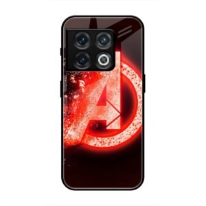 Avengers Logo Glass Case for OnePlus 10 Pro