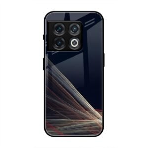 Waves Printed Glass Case for OnePlus 10 Pro