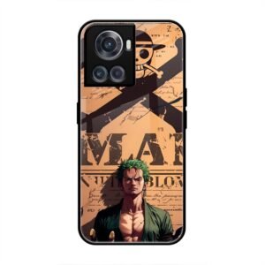 Pirate Hunter Zoro Wanted Poster Glass Case for OnePlus 10R
