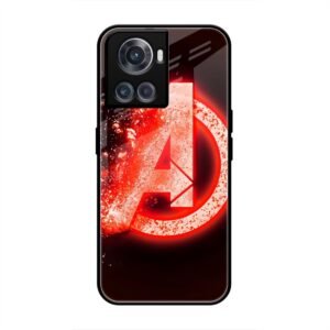 Avengers Logo Glass Case for OnePlus 10R