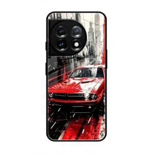 Midnight Cruiser Glass Case for OnePlus 11