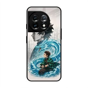 Water Dragon Warrior Glass Case for OnePlus 11