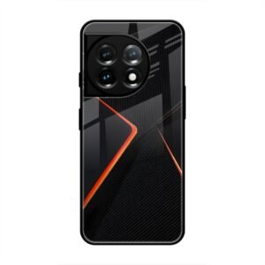 Abstract Line Glass Case for OnePlus 11