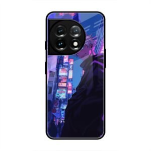 Neon City Streets Glass Case for OnePlus 11